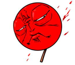 Strange face matchstick Sticker sticker #14844329