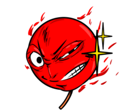 Strange face matchstick Sticker sticker #14844331