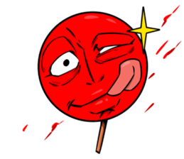 Strange face matchstick Sticker sticker #14844334