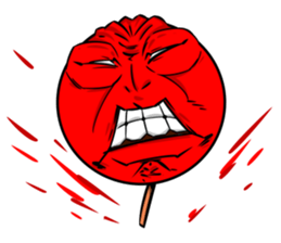 Strange face matchstick Sticker sticker #14844336