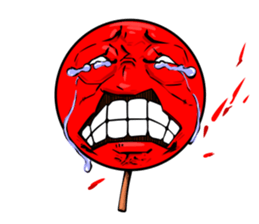 Strange face matchstick Sticker sticker #14844337