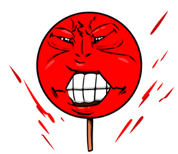 Strange face matchstick Sticker sticker #14844339