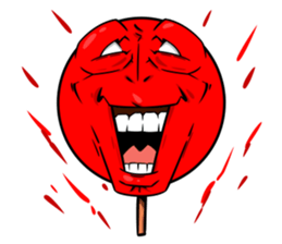 Strange face matchstick Sticker sticker #14844341