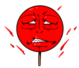 Strange face matchstick Sticker sticker #14844342