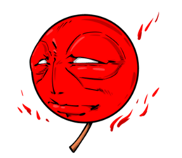 Strange face matchstick Sticker sticker #14844344