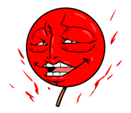 Strange face matchstick Sticker sticker #14844345