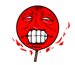 Strange face matchstick Sticker sticker #14844346