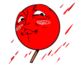 Strange face matchstick Sticker sticker #14844348