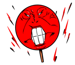 Strange face matchstick Sticker sticker #14844355