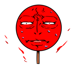 Strange face matchstick Sticker sticker #14844356