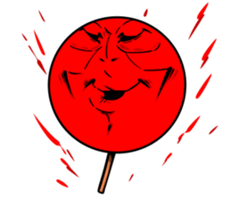 Strange face matchstick Sticker sticker #14844357