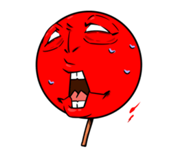 Strange face matchstick Sticker sticker #14844358