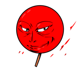 Strange face matchstick Sticker sticker #14844359