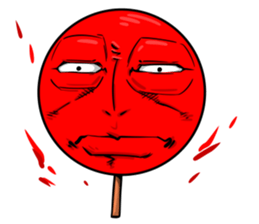 Strange face matchstick Sticker sticker #14844360