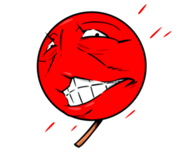 Strange face matchstick Sticker sticker #14844361