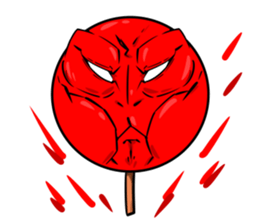 Strange face matchstick Sticker sticker #14844362