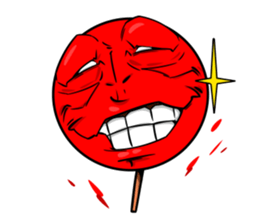 Strange face matchstick Sticker sticker #14844364