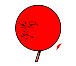 Strange face matchstick Sticker sticker #14844365