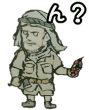 kawaii military Sticker sticker #14844999