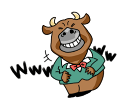 Strange Cow sticker #14845185