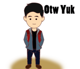 Uzi the nosy boy sticker #14845195