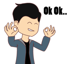 Uzi the nosy boy sticker #14845199