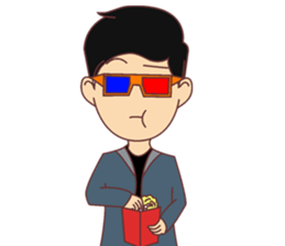 Uzi the nosy boy sticker #14845200