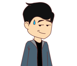 Uzi the nosy boy sticker #14845209