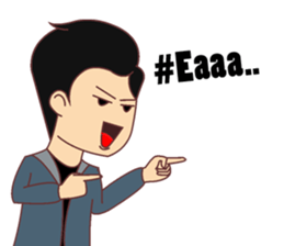 Uzi the nosy boy sticker #14845218