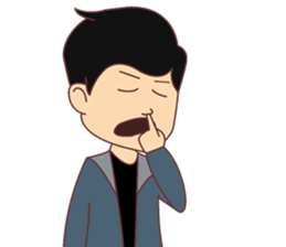 Uzi the nosy boy sticker #14845229