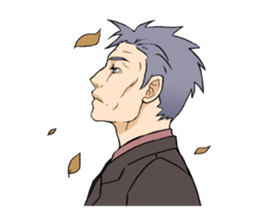 an older man sticker sticker #14845328