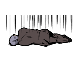 an older man sticker sticker #14845331