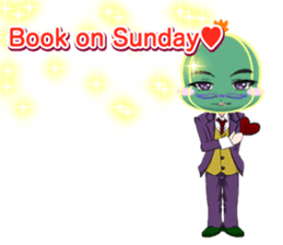 Lovely Cool cactus Valentine English sticker #14845496