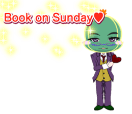 Lovely Cool cactus Valentine English sticker #14845496