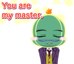 Lovely Cool cactus Valentine English sticker #14845500