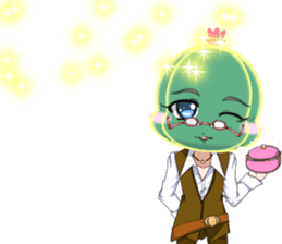 Lovely Cool cactus Valentine English sticker #14845503