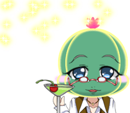 Lovely Cool cactus Valentine English sticker #14845515