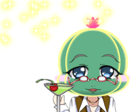 Lovely Cool cactus Valentine English sticker #14845515