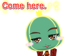 Lovely Cool cactus Valentine English sticker #14845522