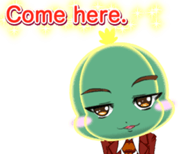 Lovely Cool cactus Valentine English sticker #14845522