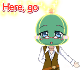 Lovely Cool cactus Valentine English sticker #14845523