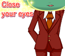 Lovely Cool cactus Valentine English sticker #14845526