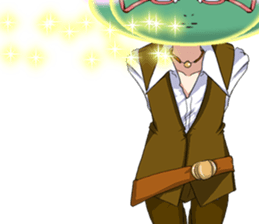 Lovely Cool cactus Valentine English sticker #14845527