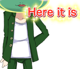 Lovely Cool cactus Valentine English sticker #14845529