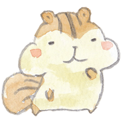 The water paint chipmunk