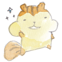 The water paint chipmunk sticker #14845878