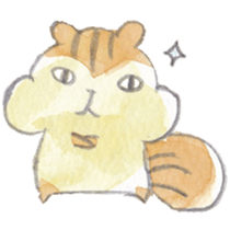 The water paint chipmunk sticker #14845879