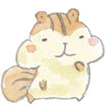 The water paint chipmunk sticker #14845880