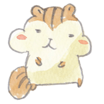 The water paint chipmunk sticker #14845881