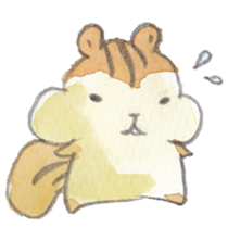 The water paint chipmunk sticker #14845883